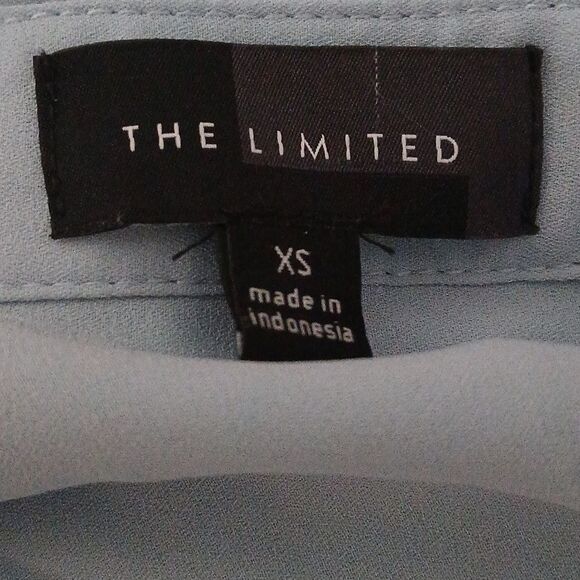 The Limited  baby blue button down blouse long sleeve blouse  Sz XS - Picture 5 of 5